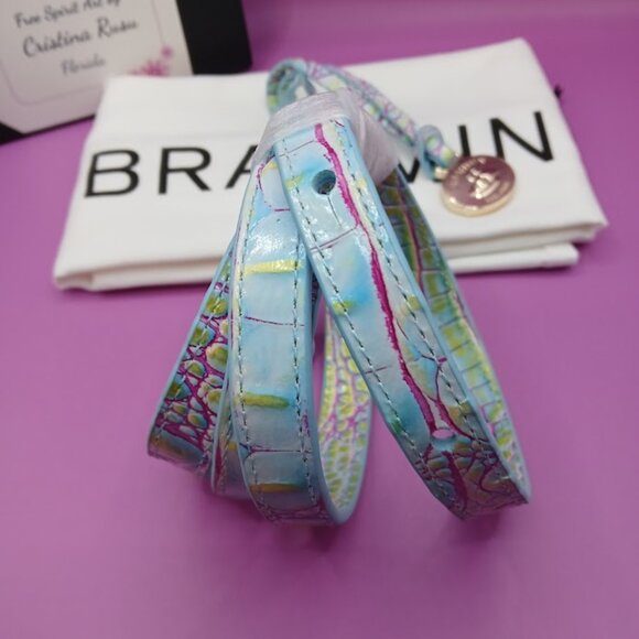 Brahmin dust bag, tag fob and replacement strap NEW Joyful color - Picture 4 of 5